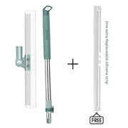 NESTWARE Magic Broom Sweeper with Extendable Handle | Silicone Floor Wiper for Wet and Dry Cleaning | Floor Squeegee Broom for Home, Bathroom, Tiles & Glass Cleaning