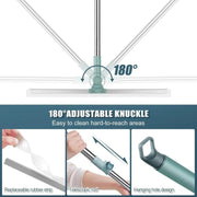 NESTWARE Magic Broom Sweeper with Extendable Handle | Silicone Floor Wiper for Wet and Dry Cleaning | Floor Squeegee Broom for Home, Bathroom, Tiles & Glass Cleaning