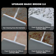 NESTWARE Magic Broom Sweeper with Extendable Handle | Silicone Floor Wiper for Wet and Dry Cleaning | Floor Squeegee Broom for Home, Bathroom, Tiles & Glass Cleaning