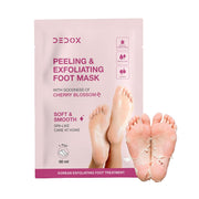 DEDOX Glycolic Acid Foot Peel Mask – Exfoliating Dead Skin Remover for Cracked Heels & Callus Repair | Vitamin E, Niacinamide B3 & Sodium Hyaluronate | Korean Foot Care Treatment 50ml