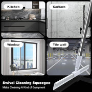 NESTWARE Magic Broom Sweeper with Extendable Handle | Silicone Floor Wiper for Wet and Dry Cleaning | Floor Squeegee Broom for Home, Bathroom, Tiles & Glass Cleaning