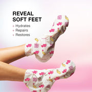 DEDOX Glycolic Acid Foot Peel Mask – Exfoliating Dead Skin Remover for Cracked Heels & Callus Repair | Vitamin E, Niacinamide B3 & Sodium Hyaluronate | Korean Foot Care Treatment 50ml