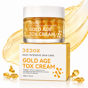DEDOX Gold Age Tox Cream – Anti-Ageing Moisturiser with Collagen, Retinol & Hyaluronic Acid (50g) | Korean Skincare