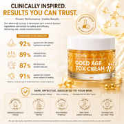 DEDOX Gold Age Tox Cream – Anti-Ageing Moisturiser with Collagen, Retinol & Hyaluronic Acid (50g) | Korean Skincare