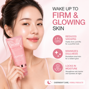 Dedox Collagen Overnight Wrapping Peel Off Facial Mask Pack Elasticity & Hydration Care, Reduces Sagging & Dullness Hydrolyzed Collagen For Glowing Skin – Korean Skin Care 75ml