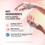 Dedox Bio Collagen Real Deep Mask Hydrating Overnight Hydrogel Face Mask Pore Minimizing Plumping Firming Korean Skincare Hyaluronic Acid Fragrance Free All Skin Types 45g