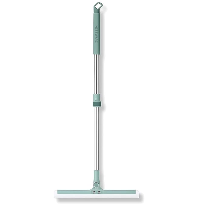 Magic Broom Sweeper with Extendable Handle | Silicone Floor Wiper for Wet and Dry Cleaning | Floor Squeegee Broom for Home, Bathroom, Tiles & Glass Cleaning

