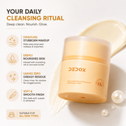 Dedox Snow Pearl Cleansing Balm 45g | Gentle Makeup Remover & Oil Cleanser | Hydrating & Non-Greasy | Mess-Free & Hygienic