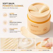 Dedox Snow Pearl Cleansing Balm 45g | Gentle Makeup Remover & Oil Cleanser | Hydrating & Non-Greasy | Mess-Free & Hygienic