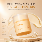 Dedox Snow Pearl Cleansing Balm 45g | Gentle Makeup Remover & Oil Cleanser | Hydrating & Non-Greasy | Mess-Free & Hygienic