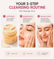 Dedox Snow Pearl Cleansing Balm 45g | Gentle Makeup Remover & Oil Cleanser | Hydrating & Non-Greasy | Mess-Free & Hygienic