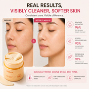 Dedox Snow Pearl Cleansing Balm 45g | Gentle Makeup Remover & Oil Cleanser | Hydrating & Non-Greasy | Mess-Free & Hygienic