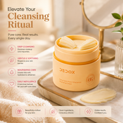 Dedox Snow Pearl Cleansing Balm 45g | Gentle Makeup Remover & Oil Cleanser | Hydrating & Non-Greasy | Mess-Free & Hygienic