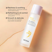 Dedox Rice Toner for Sensitive Skin, Rice Extract from Korea, Glow Essence with Niacinamide, Hydrating, Vegan, Alcohol Free, Fragrance Free, Peta Approved, K Beauty Toner 120ml
